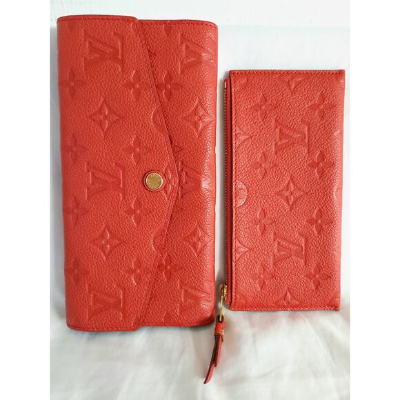 Louis Vuitton Orient/Red Monogram Empreinte Portefeuille Curieuse Long Wallet - Picture 9 of 16